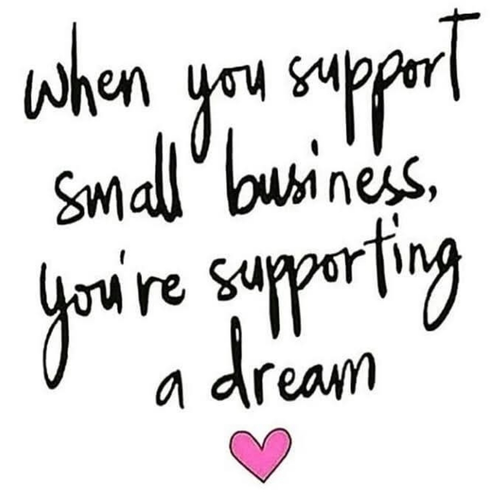 Love Brand Inspirational Quote with Pink Heart